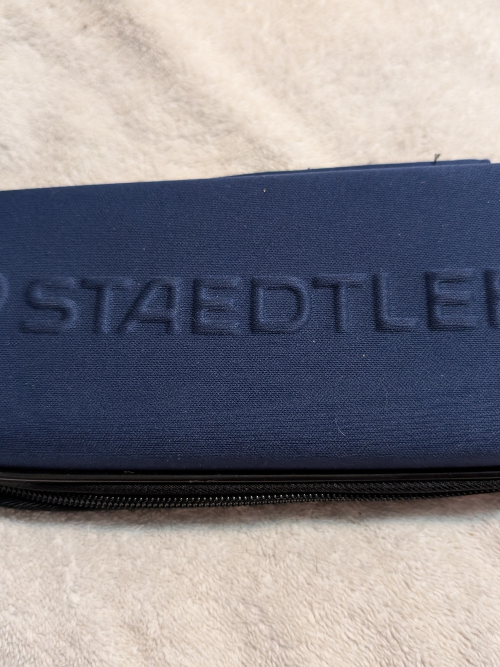 STAEDTLER Navy Blue Pencil Case - Slim Zip Pouch
